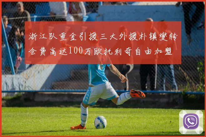 浙江队重金引援三大外援朴镇燮转会费高达100万欧托利奇自由加盟